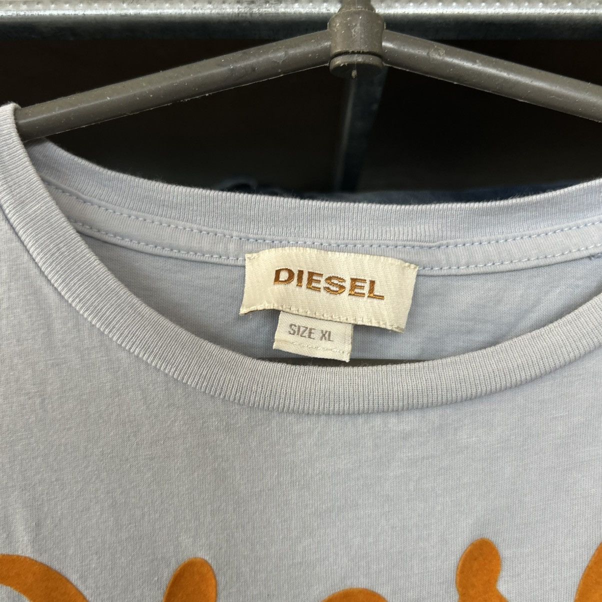 Diesel Mens Diesel Big logo Streetwear y2k japanese tee Size US XL / EU 56 / 4 - 7 Thumbnail