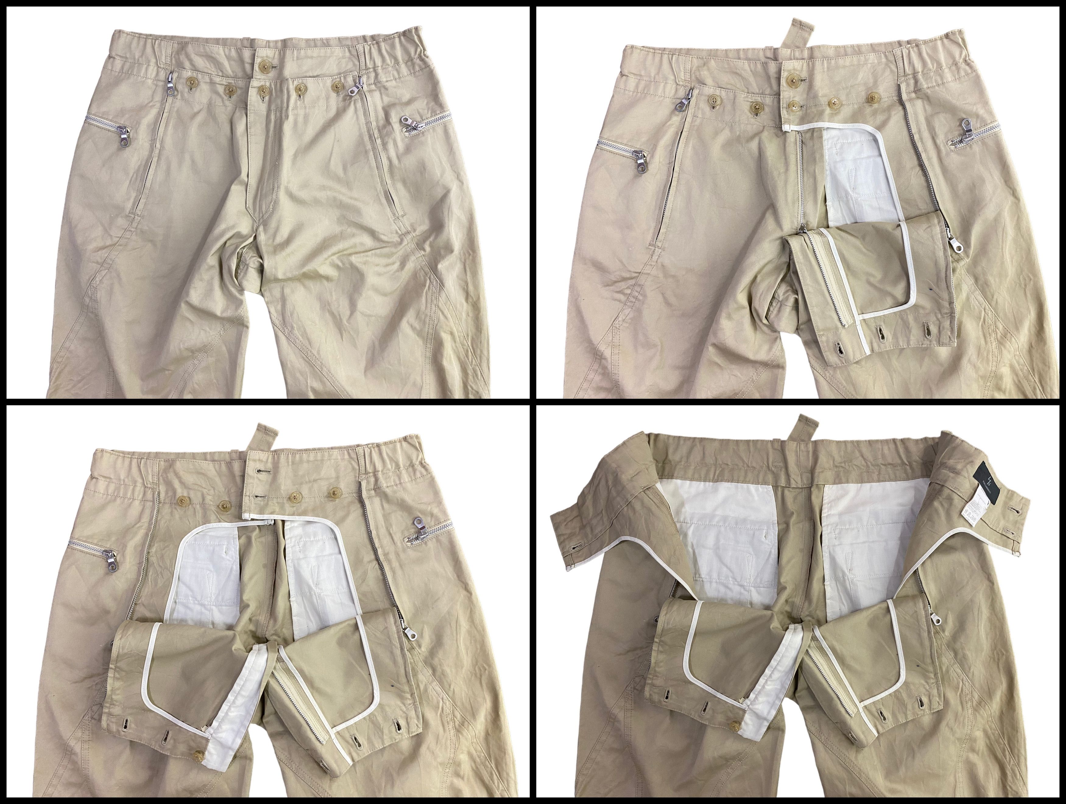 Designer × Y's × Yohji Yamamoto 2000s Y's Yohji Yamamoto canvas cinch back work pant Size US 35 - 5 Thumbnail
