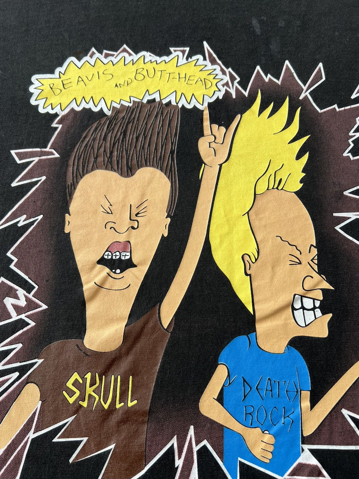 Cartoon Network Vintage 90s Beavis and Butt-Head Death Rock MTV T-shirt Size US XL / EU 56 / 4 - 7 Thumbnail