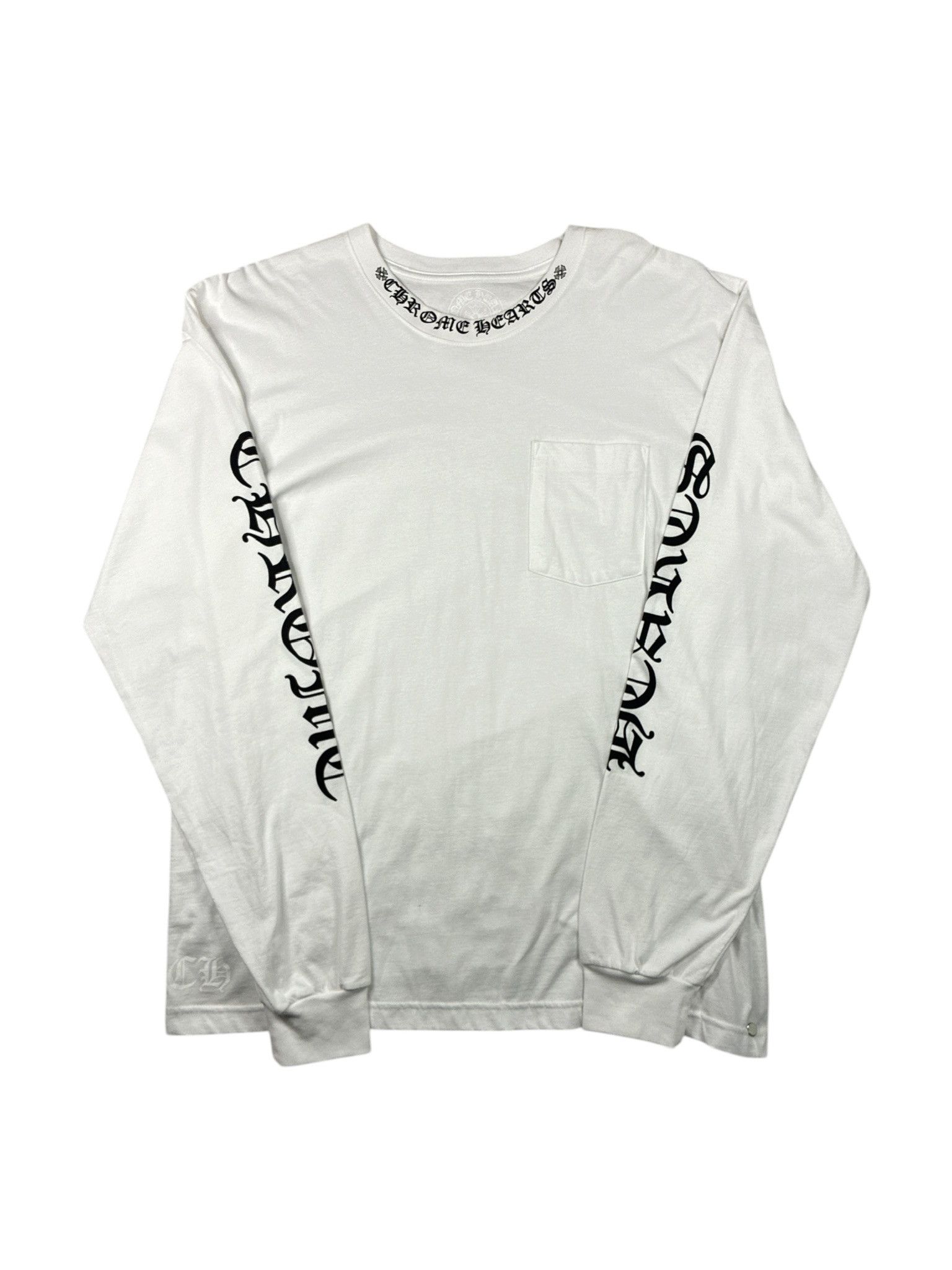 Chrome Hearts Chrome Hearts Neck Logo Long Sleeve Crewneck Size US XL / EU 56 / 4 - 1 Thumbnail