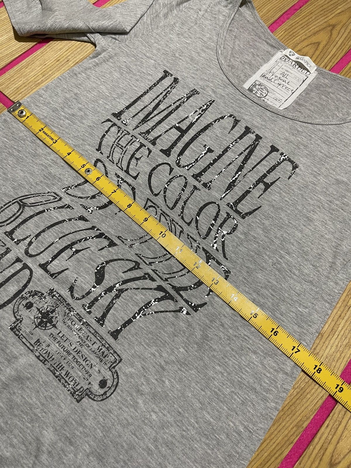 If Six Was Nine Y2K BOARDED long sleeve t-shirt with screen printed text Size US M / EU 48-50 / 2 - 9 Thumbnail