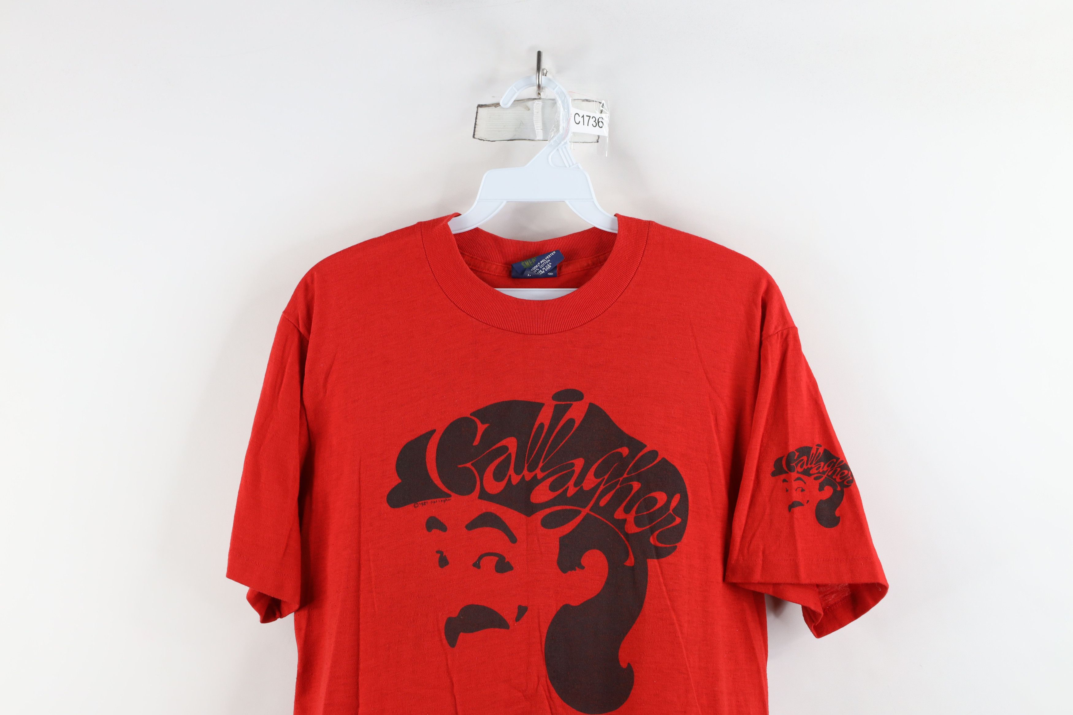 Vintage Vintage 80s Gallagher Comedian Short Sleeve T-Shirt USA Size US L / EU 52-54 / 3 - 2 Thumbnail