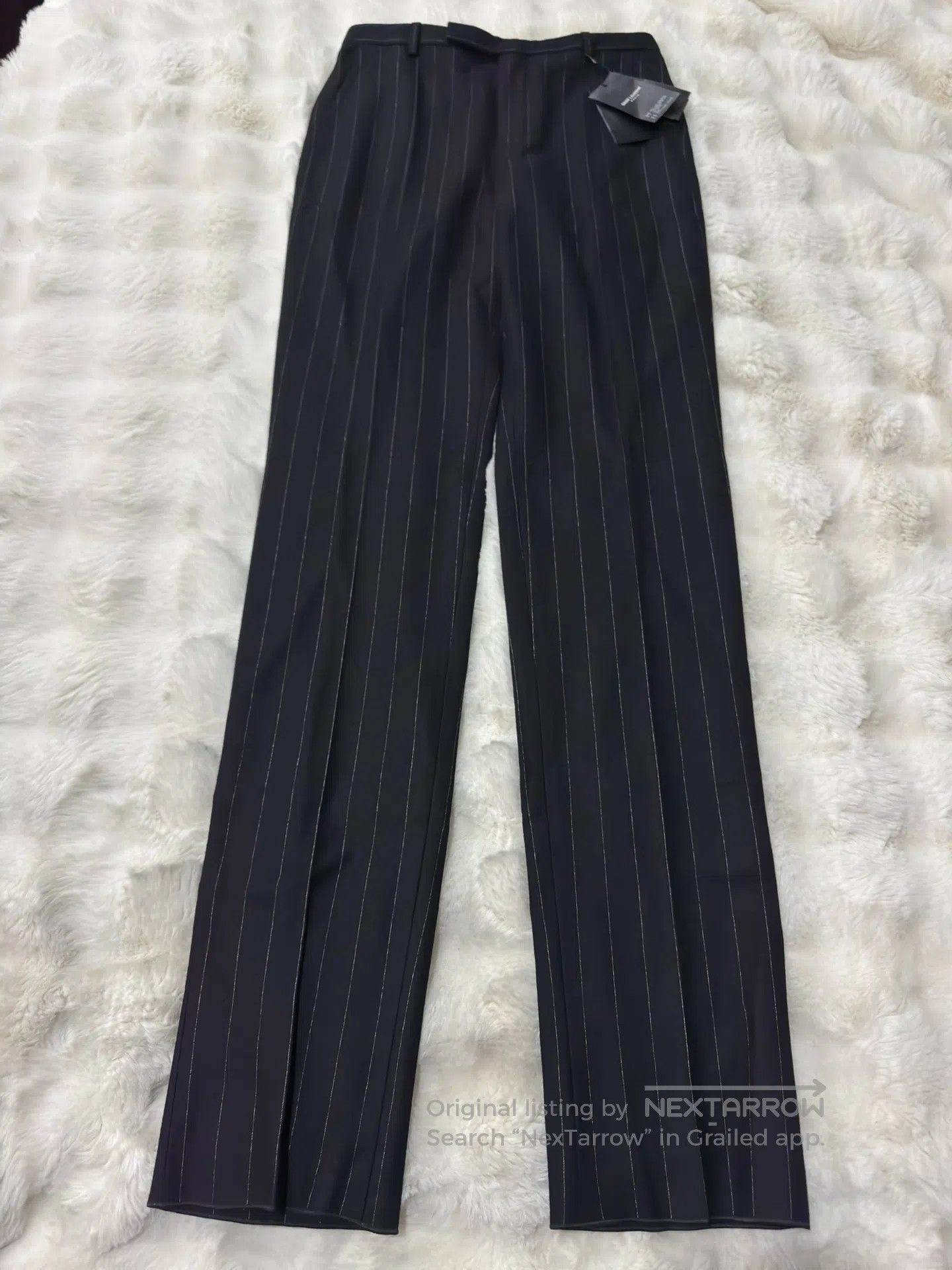 Saint Laurent Paris Saint Laurent Paris Striped Wool Men's Trousers| Size US 28 / EU 44 - 1 Thumbnail