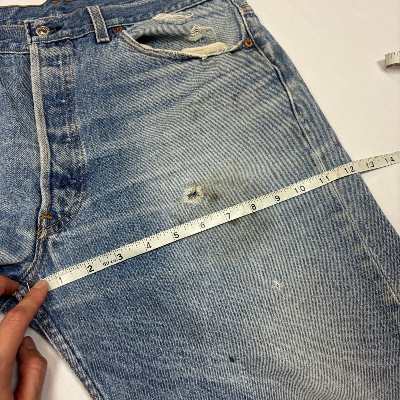 Levi's Vintage 90s Levi's 501 Straight Leg Jeans USA 35x28.5 Size US 35 - 7 Thumbnail