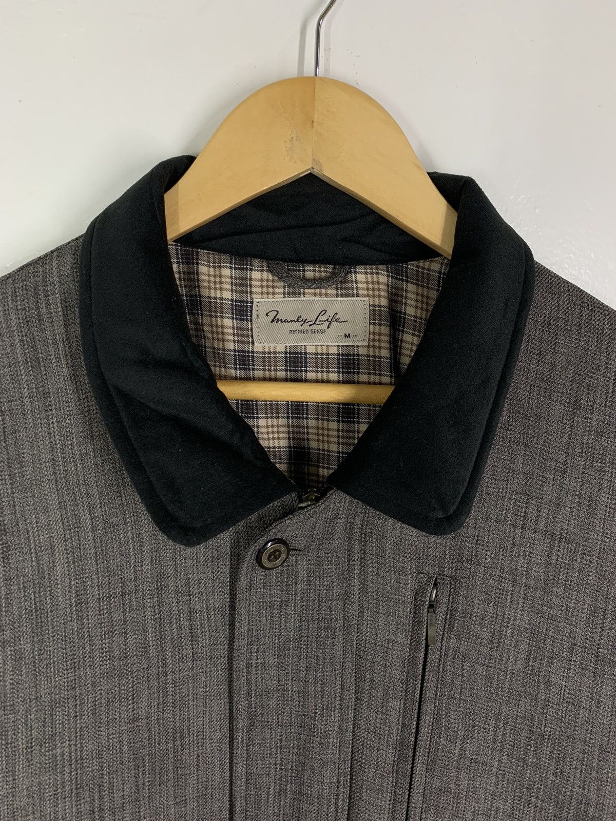 Japanese Brand × Vintage Vintage Japanese Brand Manly Life Bomber Jacket Size US M / EU 48-50 / 2 - 2 Thumbnail