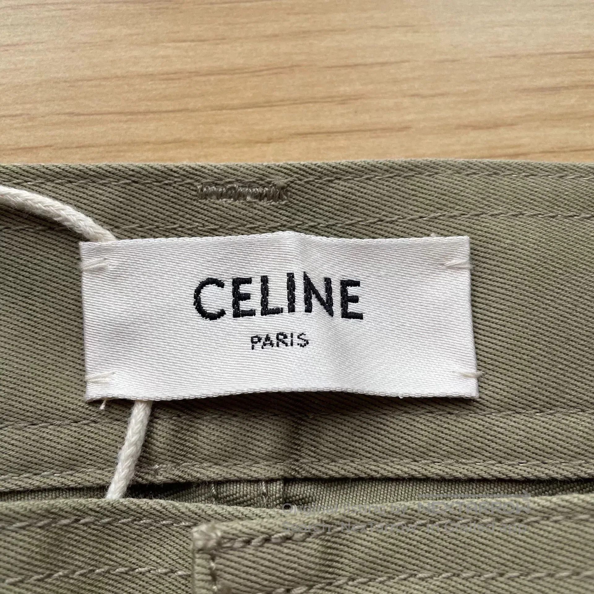 Celine Celine Khaki Straight-Leg Suit Pants. Size US 32 / EU 48 - 4 Thumbnail