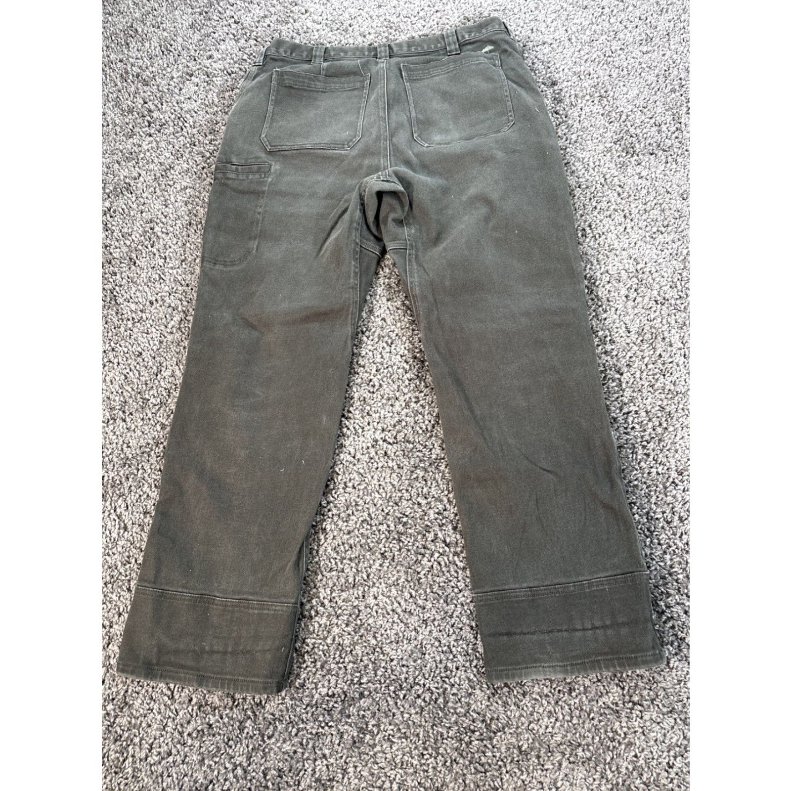 Vintage Arborwear Flannel Lined Carpenter Pants Mens 36x30 Green Pants 34 Inseam 30 Regular Men Green Carpenter Lined Flannel 36x30 Size US 34 / EU 50 - 6 Thumbnail