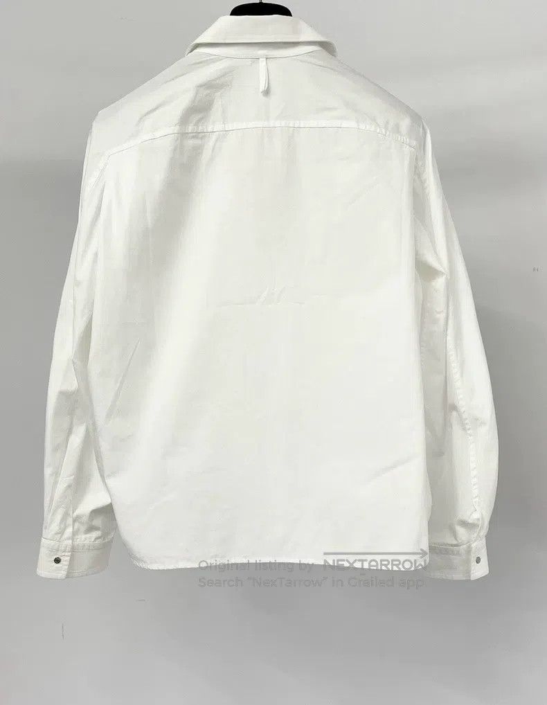 Hermes Hermes White Zip-Up Shirt Jacket Size XXS / US 00 / IT 34 - 2 Thumbnail