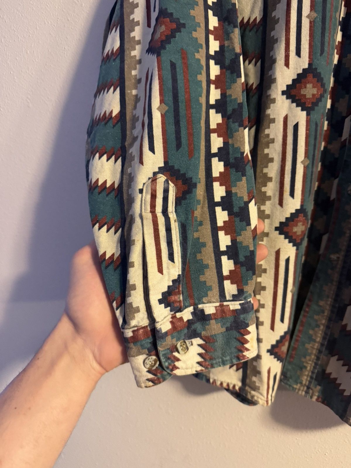 Cabelas vtg 90s aztec western button up shirt fits XL Size US XL / EU 56 / 4 - 6 Thumbnail