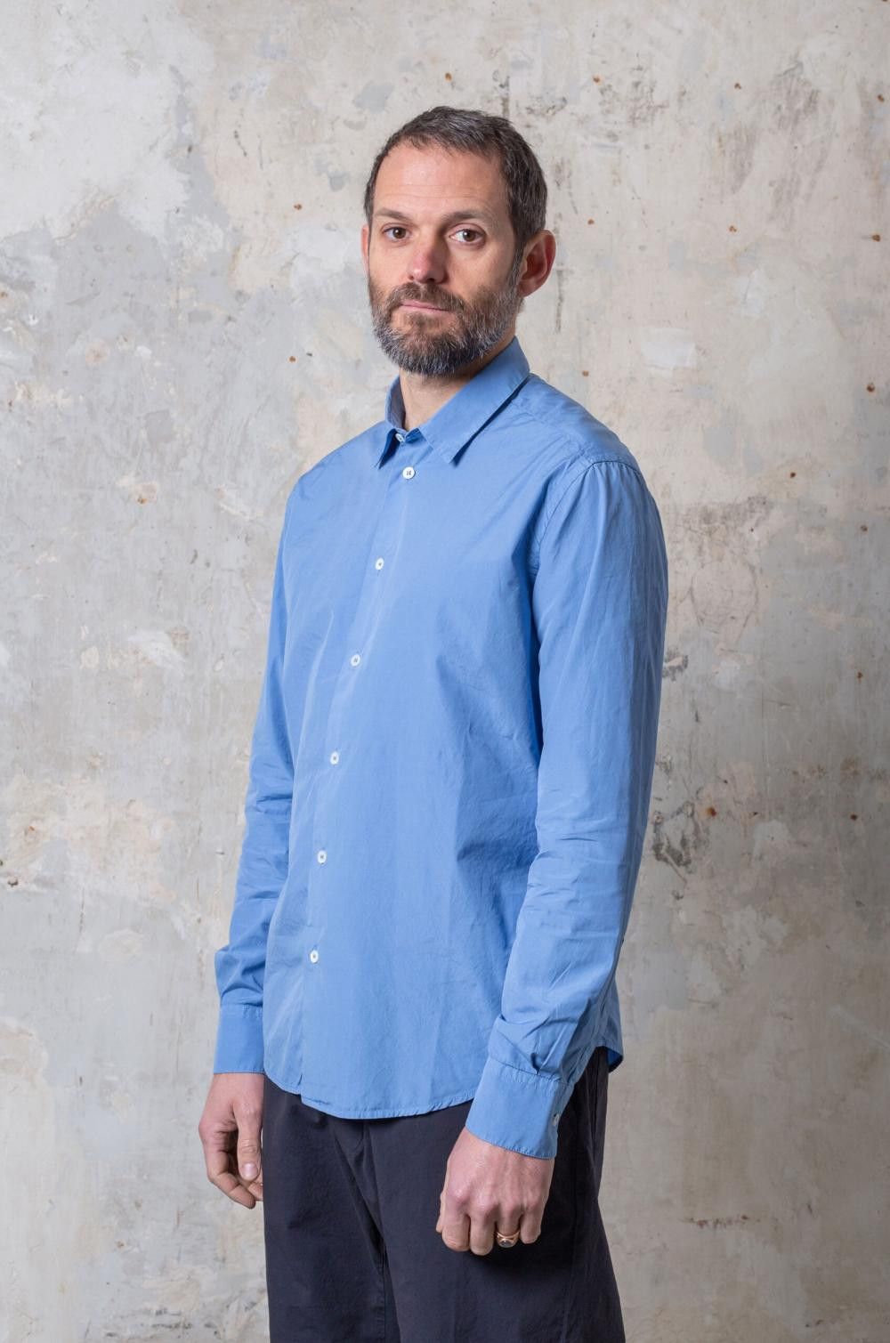Barena Barena Coppi Supio Shirt -- Sky Blue Cotton Size US L / EU 52-54 / 3 - 3 Thumbnail