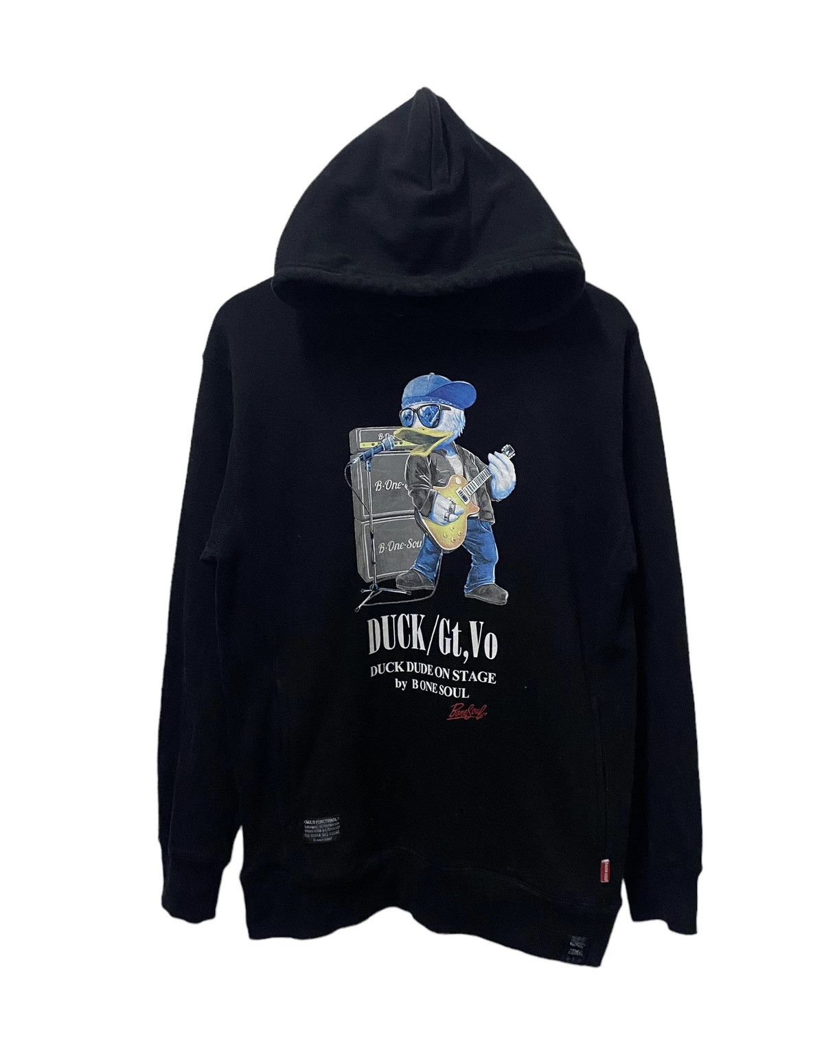 image of Best Offerduck Dude Rockstar Hoodies Jacket in Black, Men's (Size Medium)