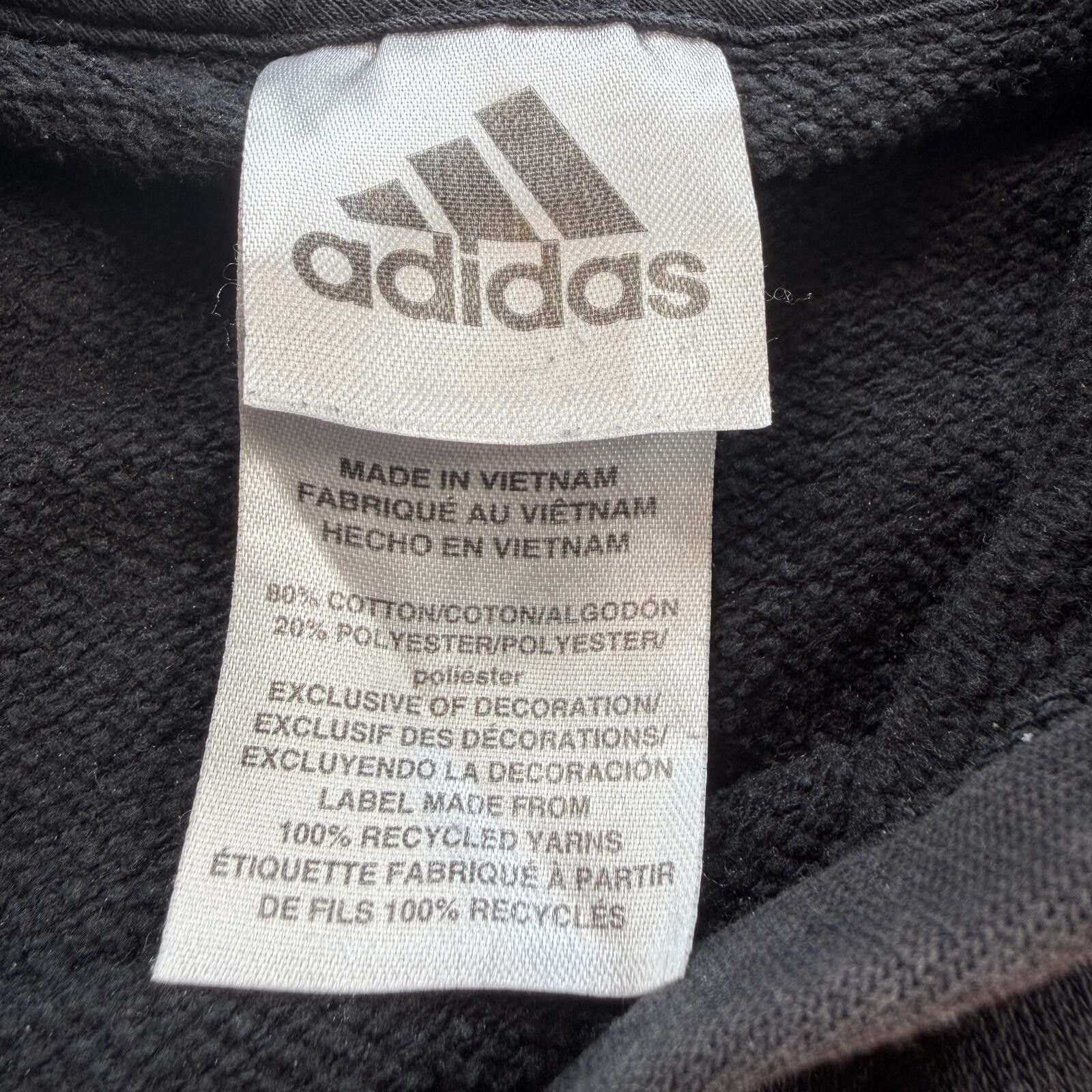 Adidas Adidas Big Logo Hoodie Black Red Sweatshirt Youth XL 18 Size US XL / EU 56 / 4 - 4 Thumbnail
