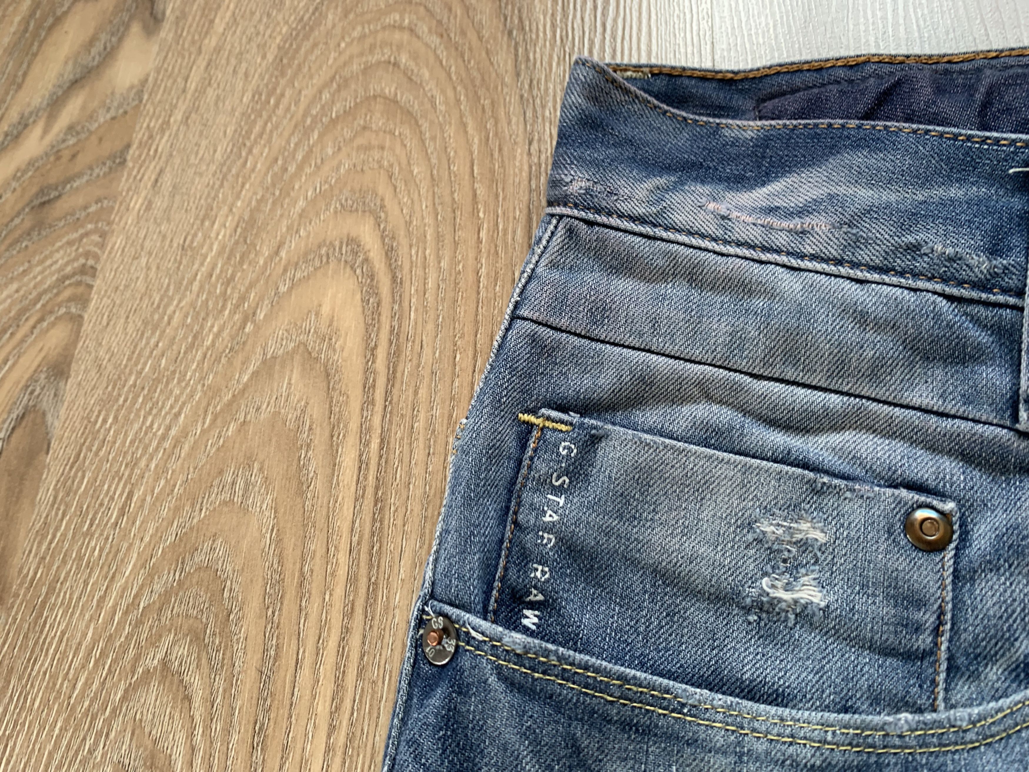 G-Star G Star Raw New Radar Tapered Distressed Jeans Size US 34 / EU 50 - 5 Thumbnail