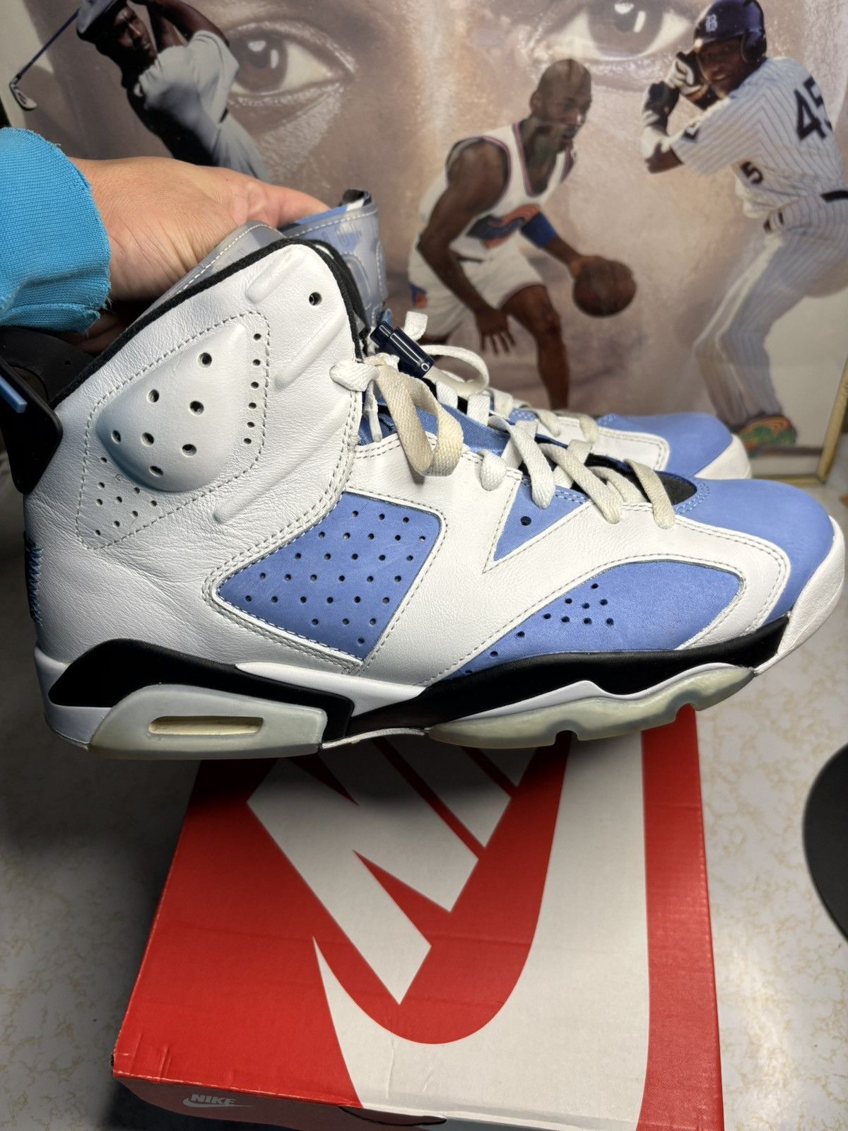 Jordan Brand Air Jordan 6 Retro UNC Size US 10.5 / EU 43-44 - 1 Thumbnail