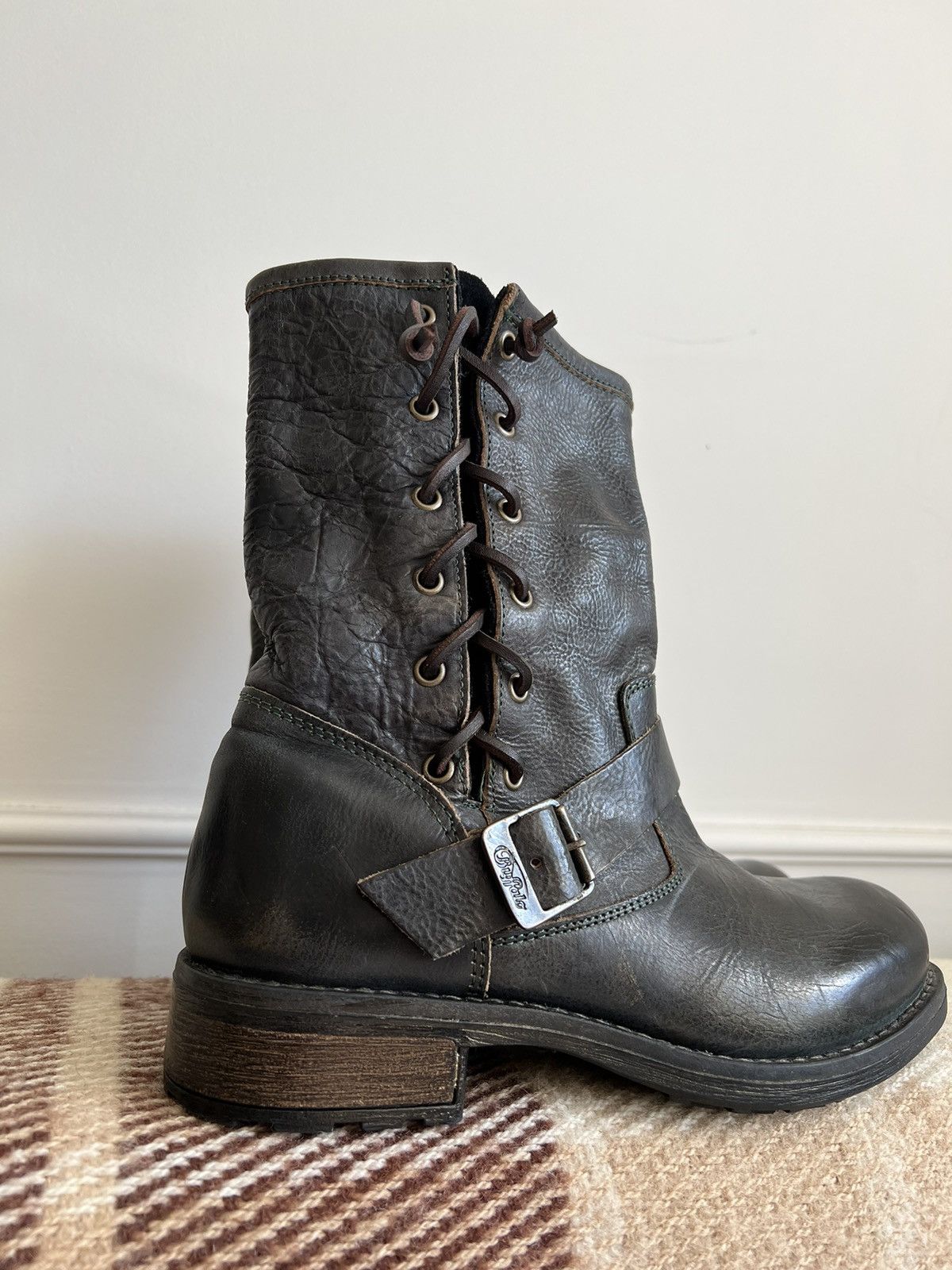 A.S.98 × If Six Was Nine Buffalo Avant Garde Leather boots style Airstep A.S 98 Size US 9 / IT 39 - 5 Thumbnail