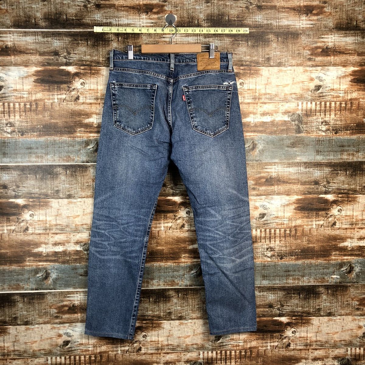 Levi's DLL Levis 502 big E faded Blue Denim Pants #C248 Size US 31 - 17 Thumbnail