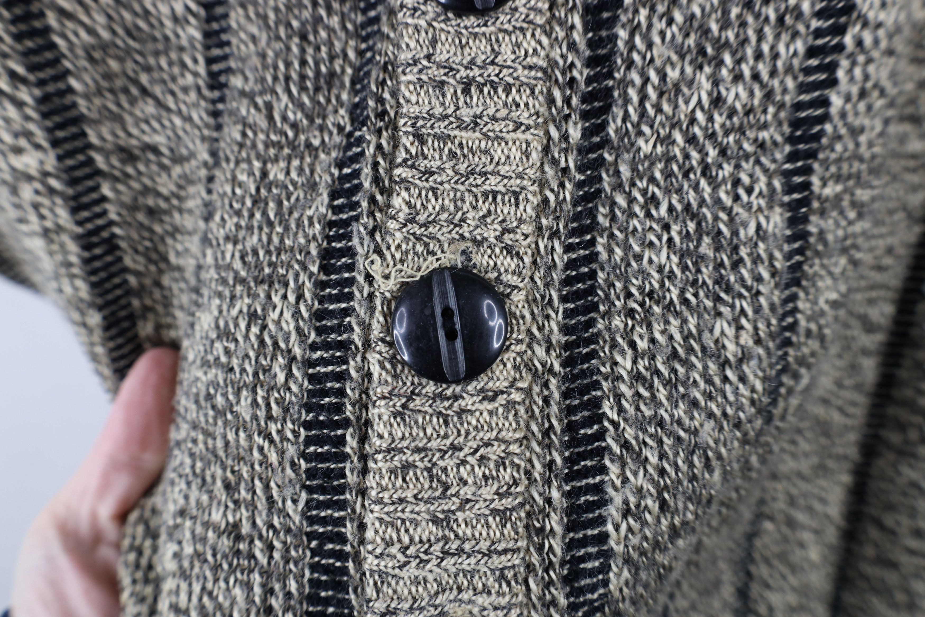 Vintage Vintage 90s Streetwear Knit Cardigan Sweater Heather Brown Size US XL / EU 56 / 4 - 3 Thumbnail