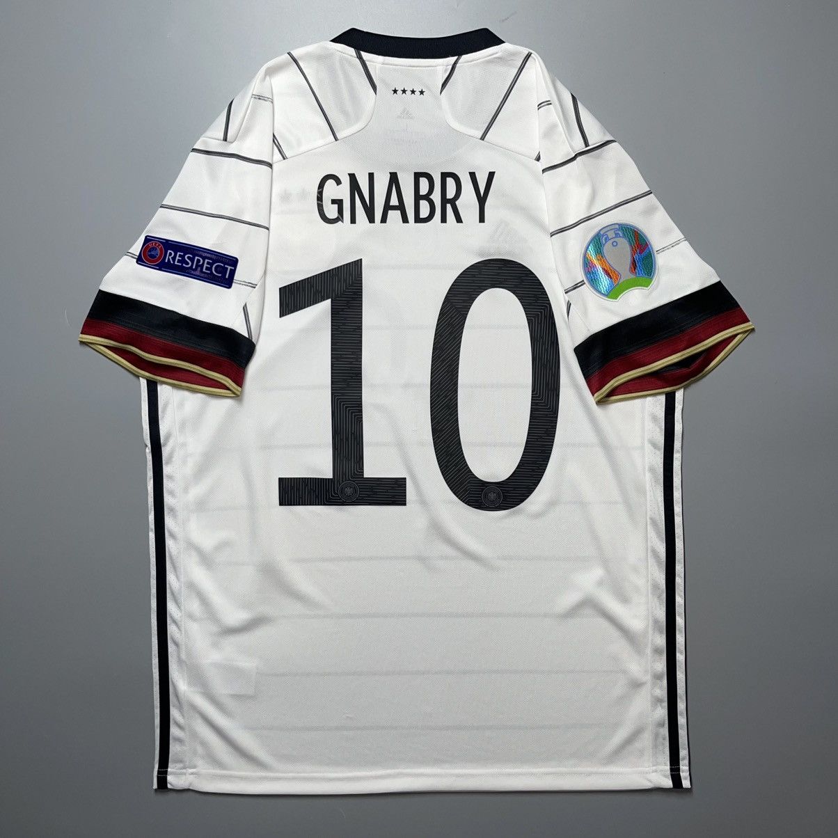 Adidas GERMANY ADIDAS 2020 EURO FOOTBALL HOME JERSEY #10 GNABRY Size US L / EU 52-54 / 3 - 1 Thumbnail