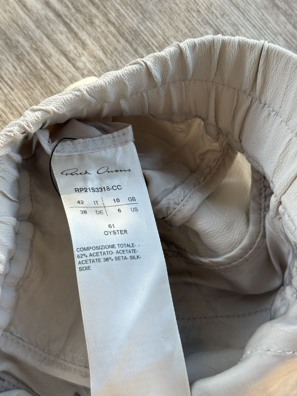 Rick Owens RICK OWENS WHITE PANTS S/S 21 Size US 30 / EU 46 - 3 Thumbnail