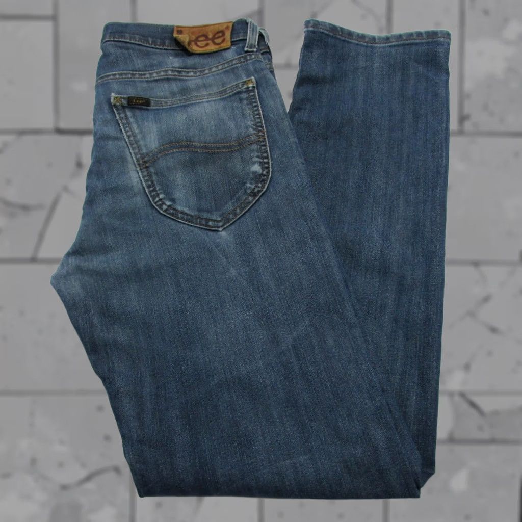 Lee Lee DAREN ZIP FLY Stretch Men’s Slim Fit Skinny Jeans Blue W 31 / L30 REF Y07083 Size US 31 - 1 Thumbnail