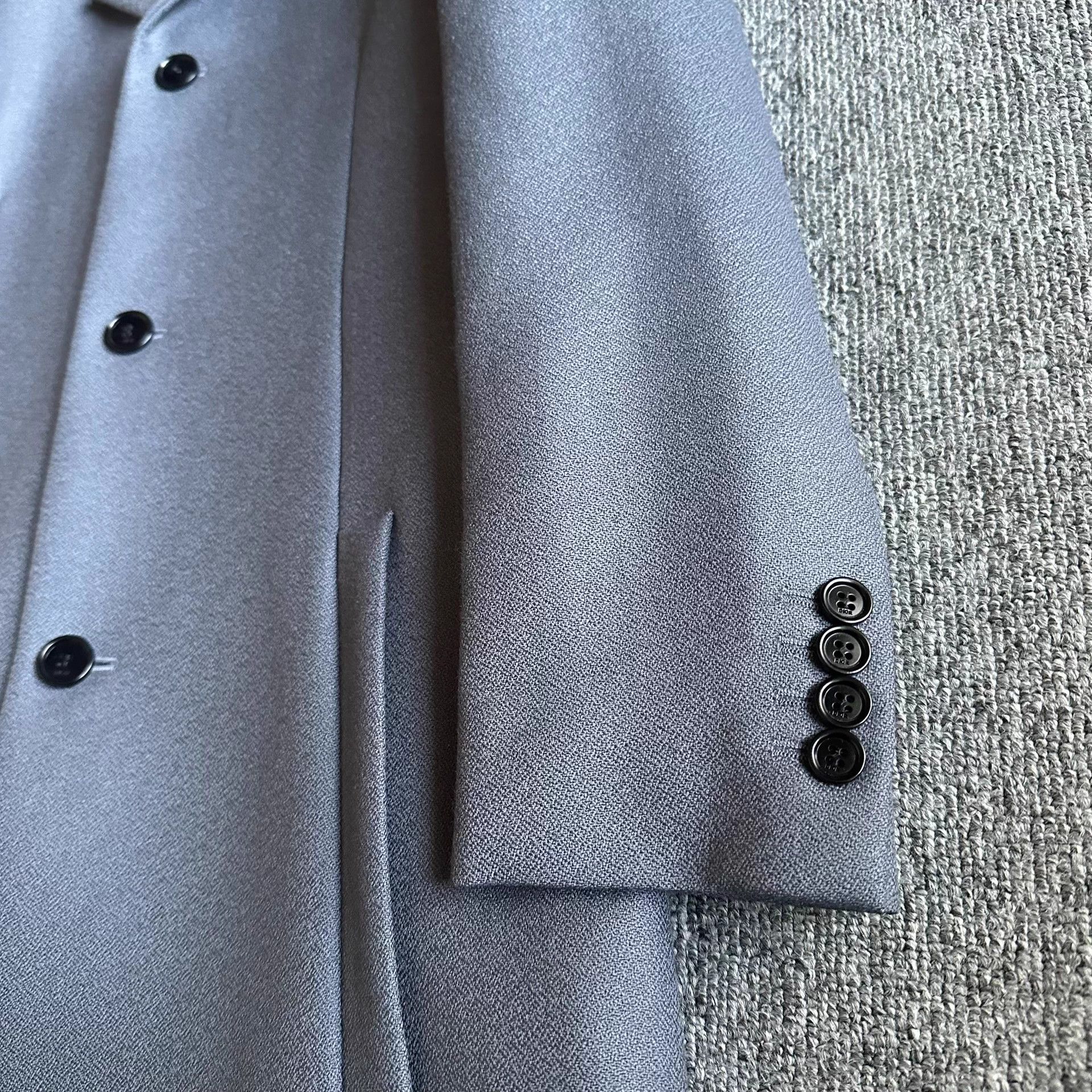 Dior Dior 20SS Dusty Blue Wool Coat Size US L / EU 52-54 / 3 - 5 Thumbnail