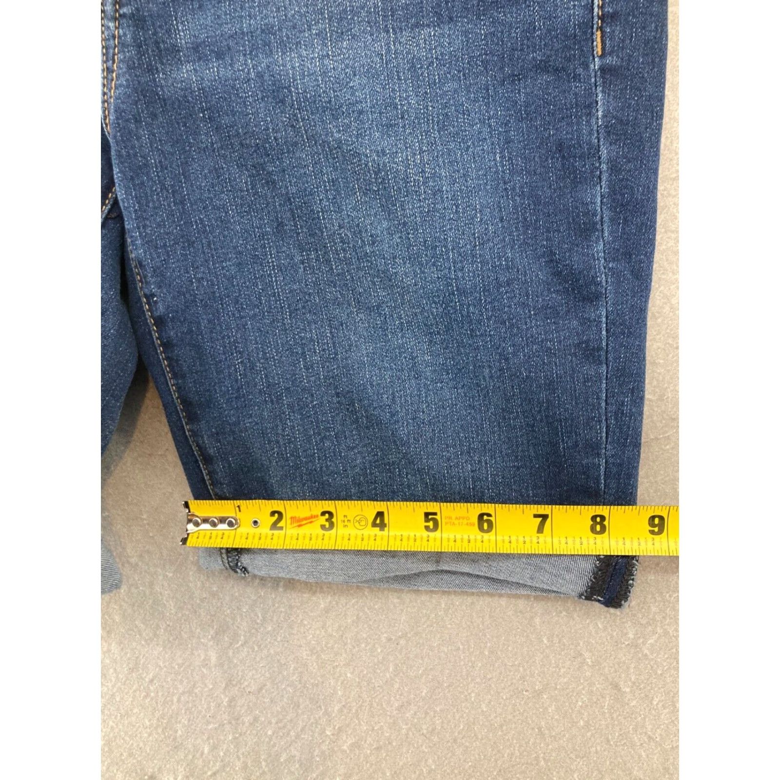Vintage Seven7 Bermuda Shorts Womens 6 Sunset NWT Stretch Denim Cotton Spandex Blue Mid Rise Flat Front Casual Womens 90s? Size 28" / US 6 / IT 42 - 6 Thumbnail