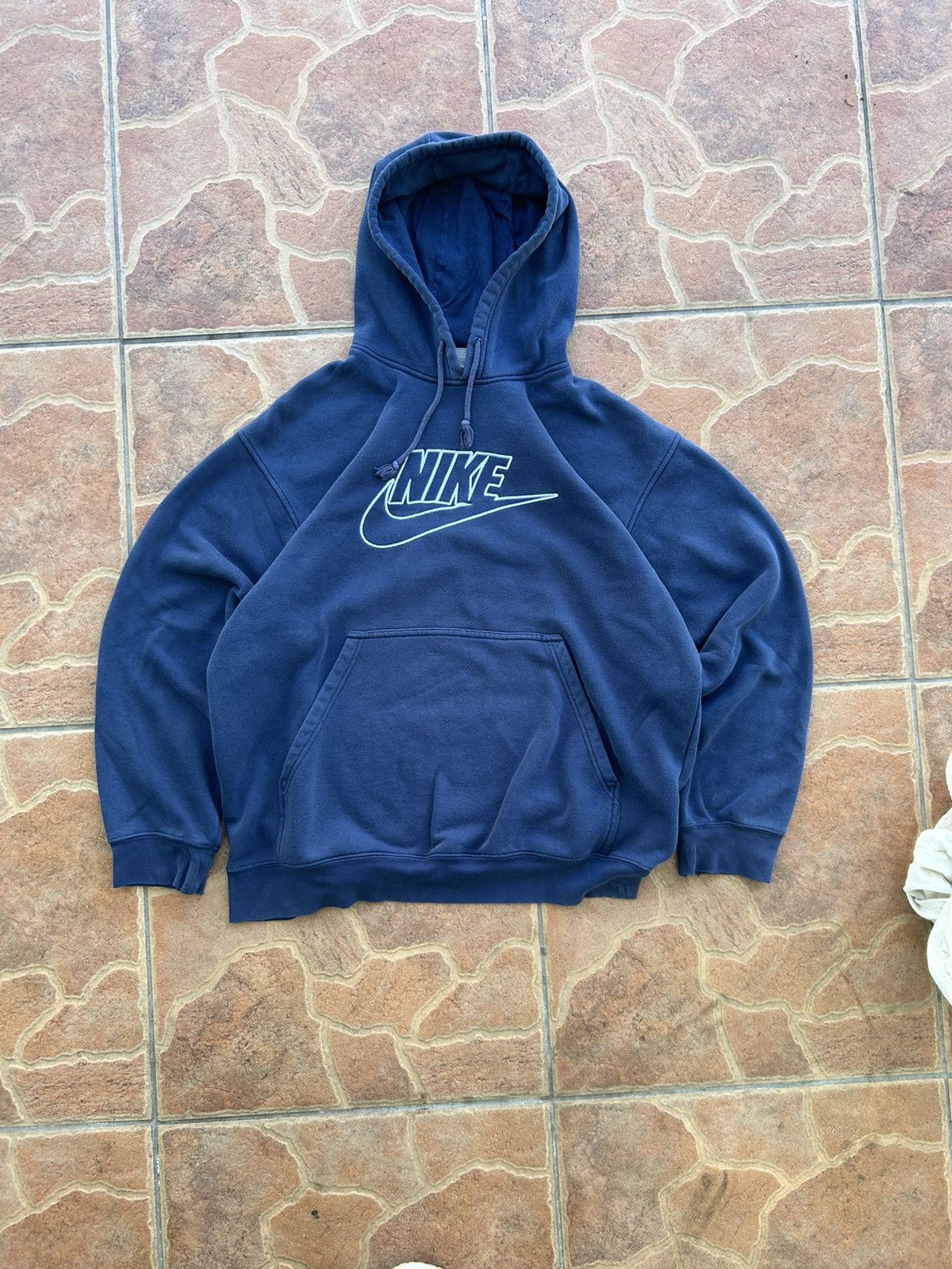Nike × Vintage Y2K Nike spellout hoodie Size US XL / EU 56 / 4 - 1 Thumbnail