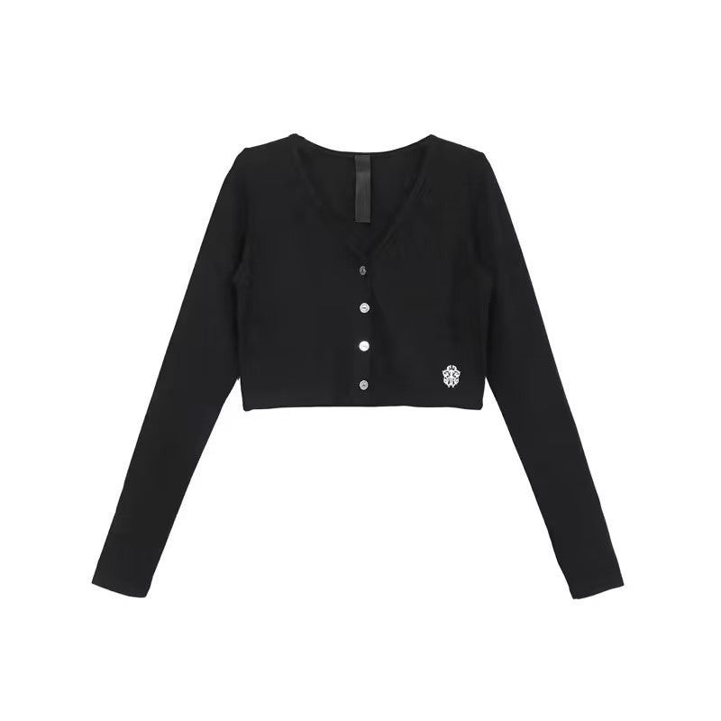 Chrome Hearts Chrome Hearts Bad Seed Black Dagger Cropped Cardigan Size S / US 4 / IT 40 - 1 Thumbnail