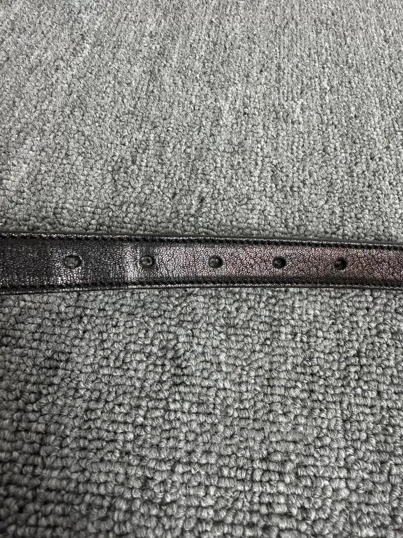 Saint Laurent Paris Saint Laurent Paris size 95 Black Grained Leather Square Bu Size ONE SIZE - 4 Thumbnail