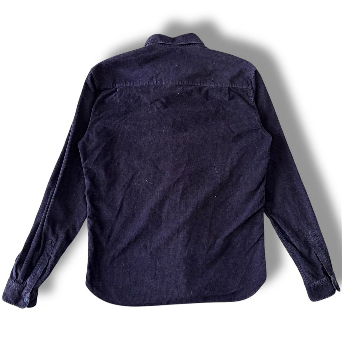 YMC You Must Create Men’s Shirt, Size Small, Corduroy, Deep Blue Size US S / EU 44-46 / 1 - 2 Thumbnail