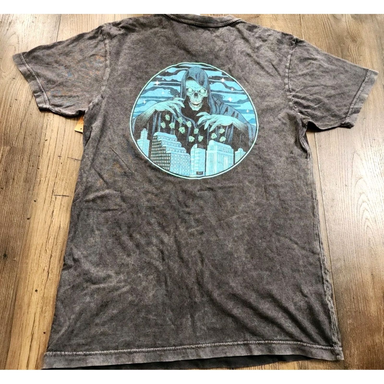 Doublet Mens M Tactical Brewing Co. Orlando FL Grim Reaper Skeleton Shirt Double Sided Crew Neck Black Cotton T-Shirt Short Sleeve Beers Music Size US M / EU 48-50 / 2 - 5 Thumbnail