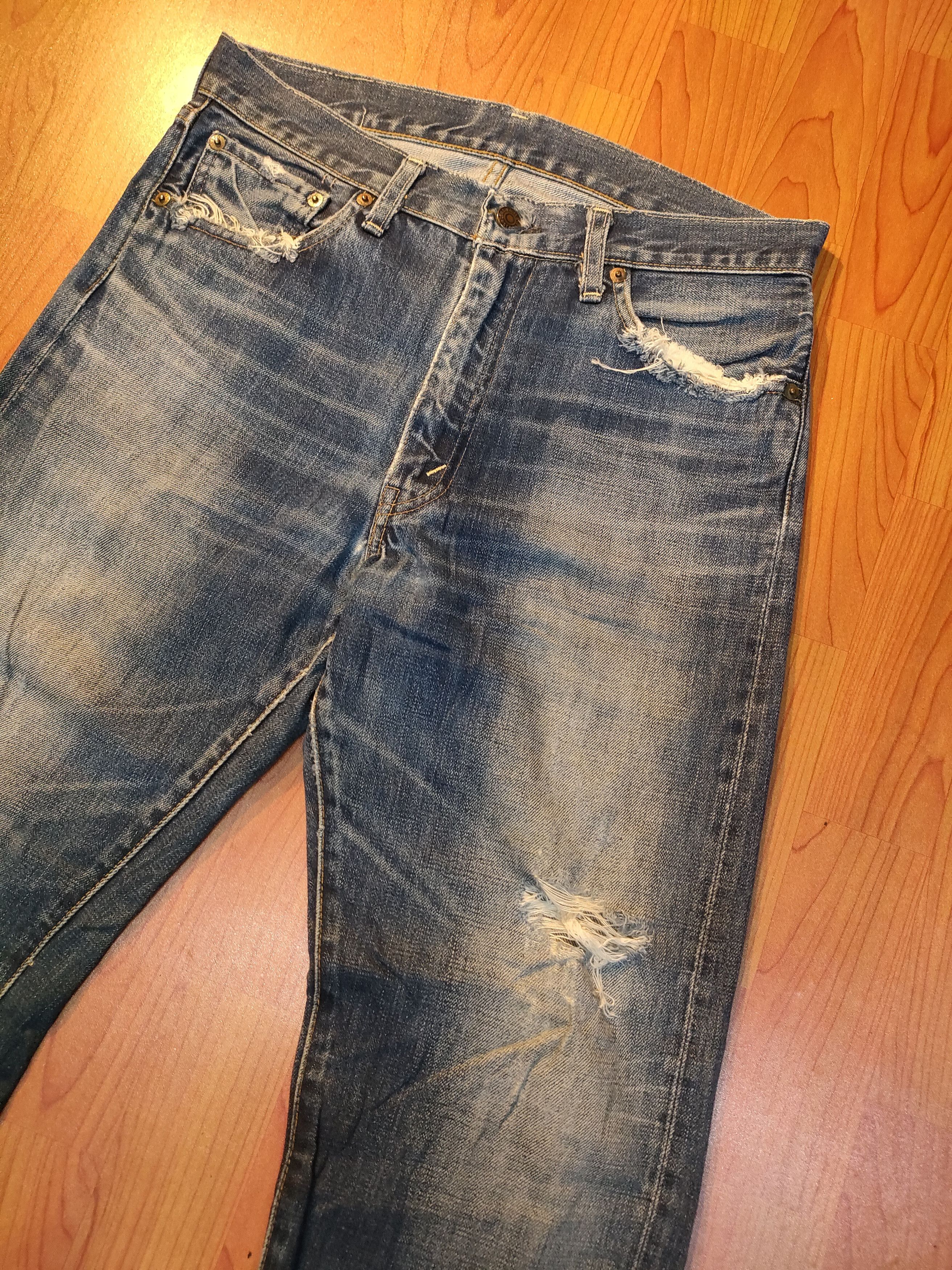Levi's Vintage Clothing × Vintage Vintage Levi's 505 BigE Selvedge Jeans Size US 31 - 9 Thumbnail