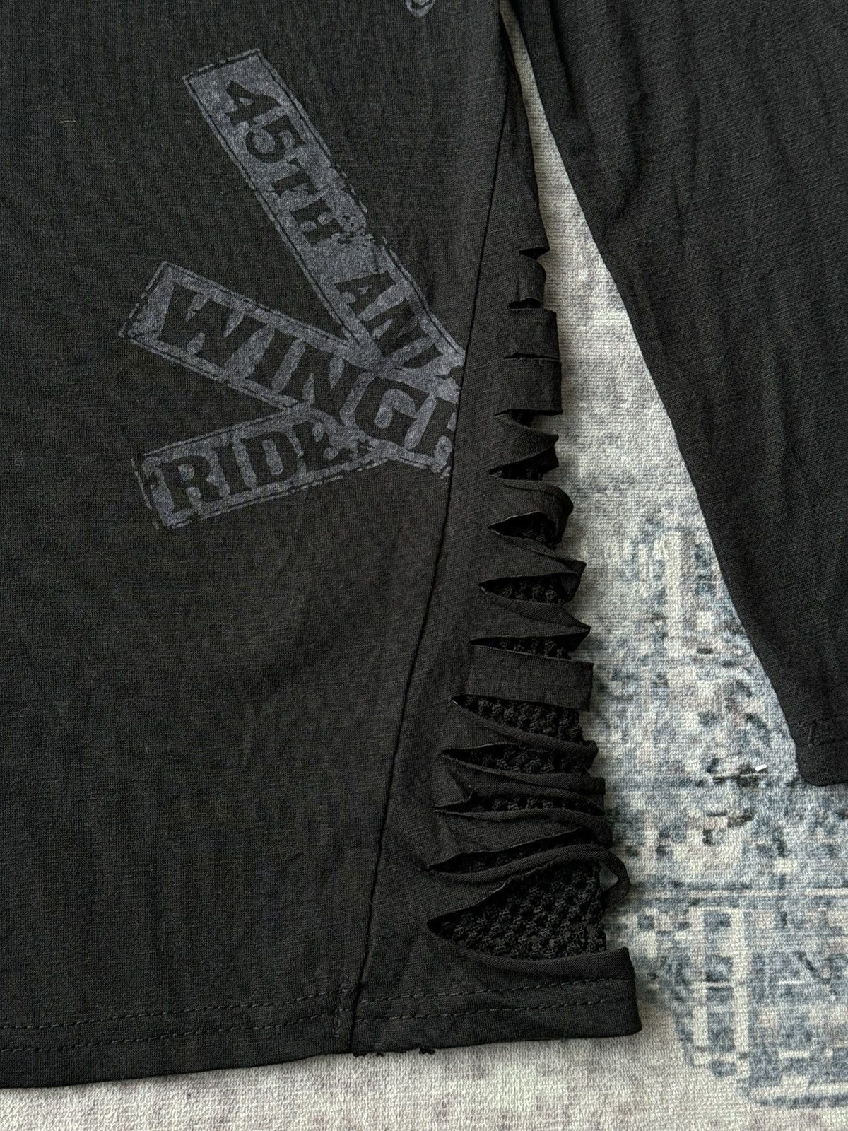 Japanese Brand Punk Edge One Wing Road Skulls Poem Riot Hoodies Size US S / EU 44-46 / 1 - 7 Thumbnail