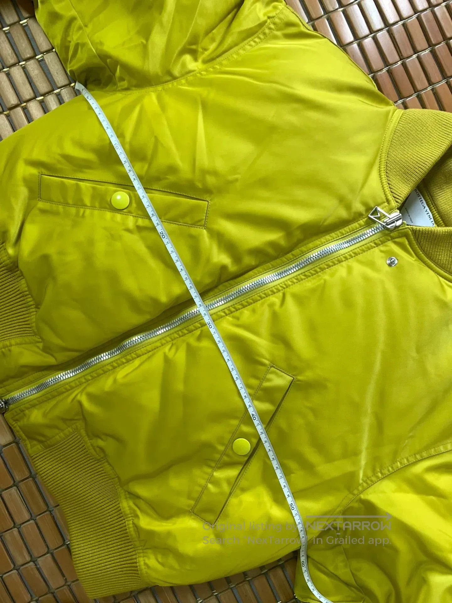Bottega Veneta Bottega Veneta Short Yellow Down Pilot Jacket. Size L / US 10 / IT 46 - 8 Thumbnail