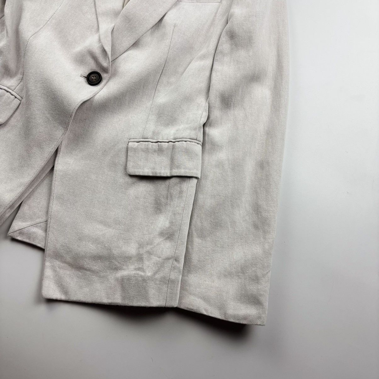 Brunello Cucinelli Brunello Cucinelli Single Breasted Linen Blend Blazer Size S / US 4 / IT 40 - 3 Thumbnail