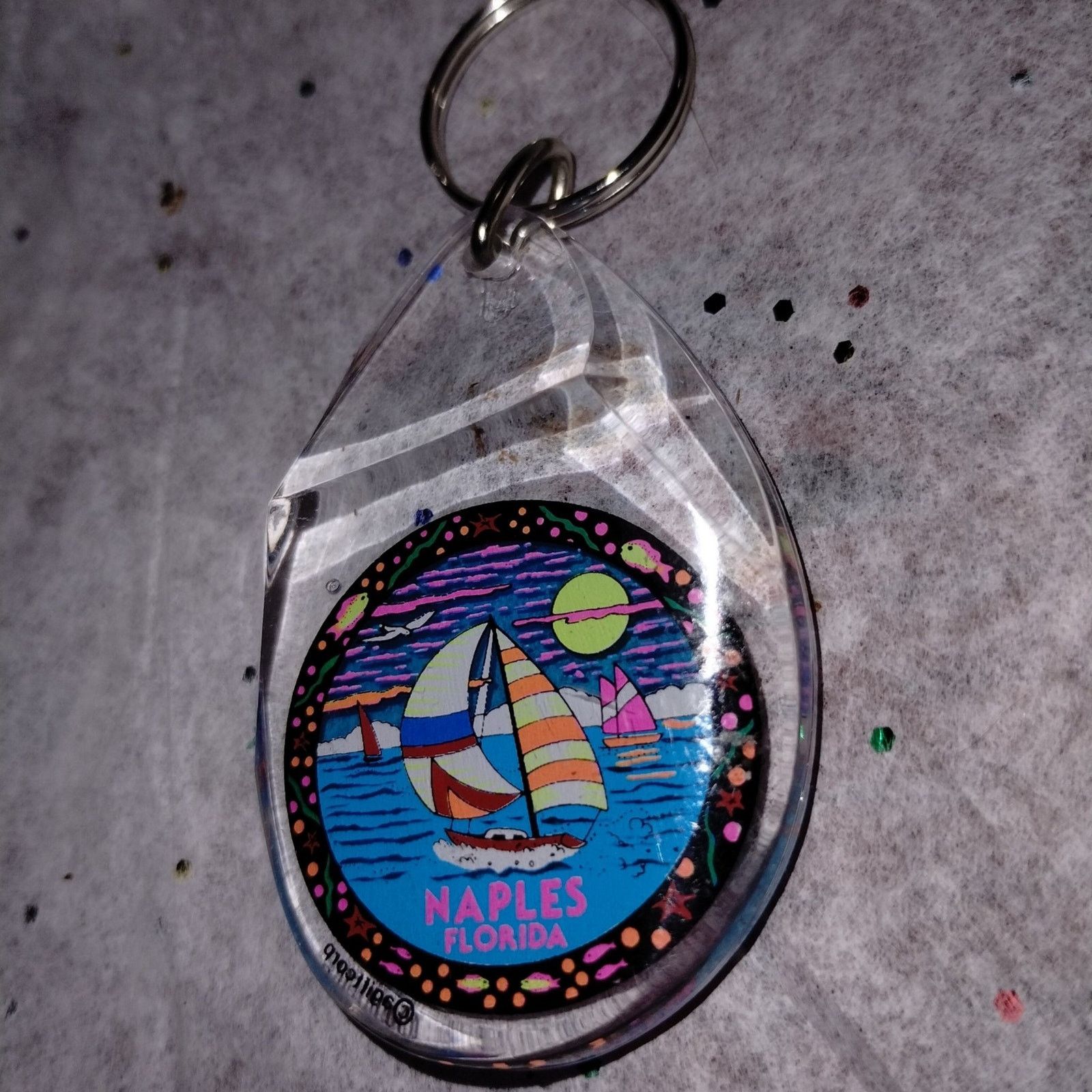 Handmade Naples Florida vintage keychain Size ONE SIZE - 1 Preview