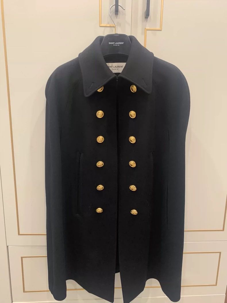 Saint Laurent Paris Saint Laurent Paris 16ss Golden Mouth Shawl Jacket-2506 Size US S / EU 44-46 / 1 - 2 Thumbnail