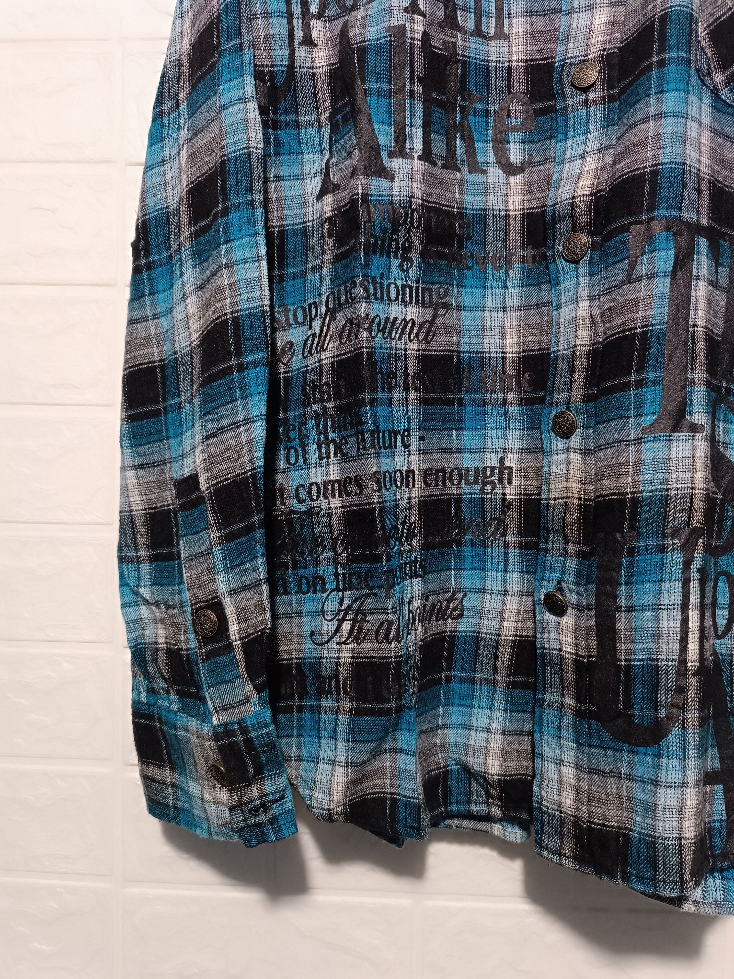 Japanese Brand Y2K Seditionaries Poem Shirt Gothic Grunge Style Size US L / EU 52-54 / 3 - 6 Thumbnail