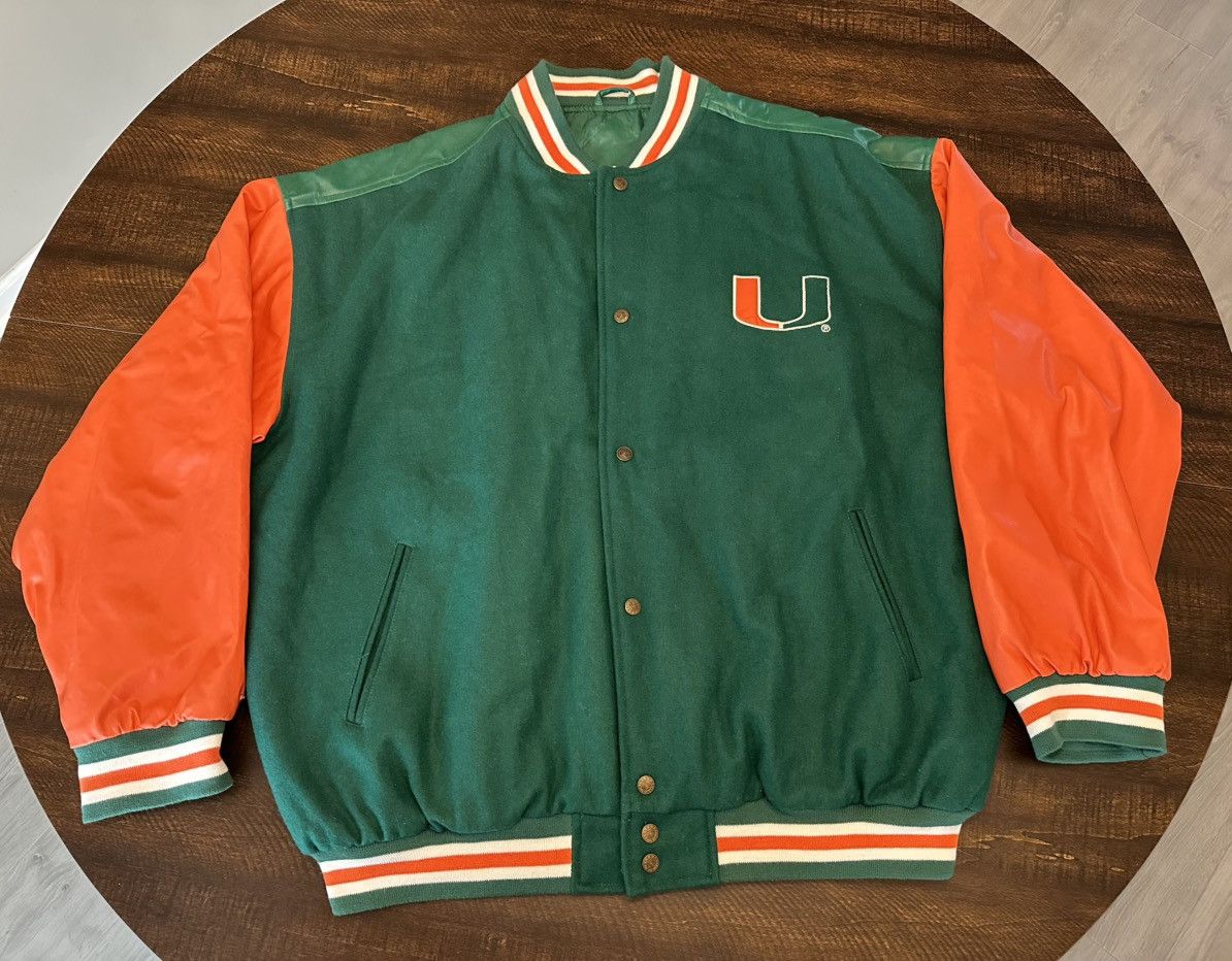 Steve And Barrys Vintage Steve & Barrys Miami Hurricanes Varsity Jacket-XXL Size US XXL / EU 58 / 5 - 3 Thumbnail