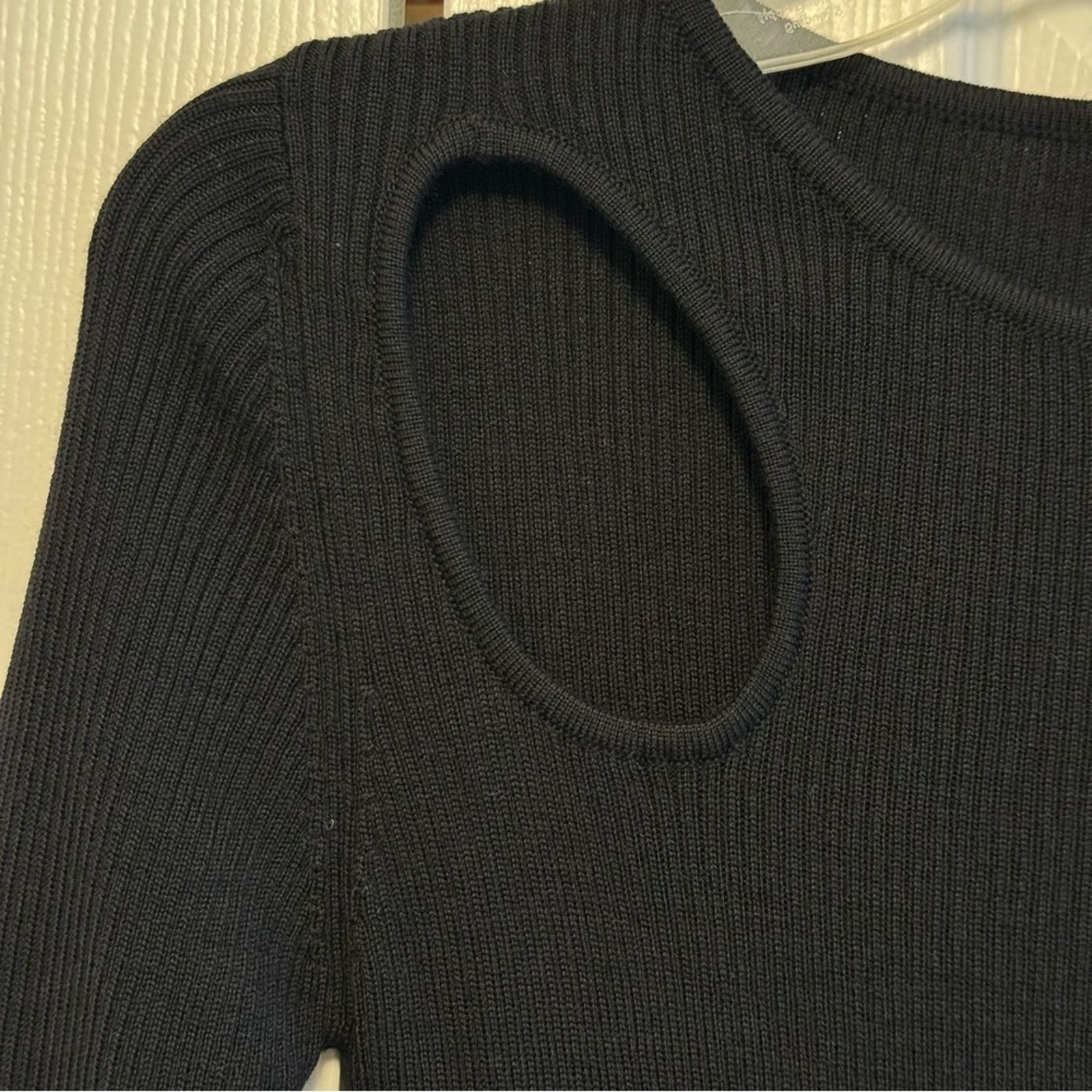 The Kooples New! The Kooples Black Wool Long Sleeve Dress, Size 1 Size S / US 4 / IT 40 - 7 Thumbnail