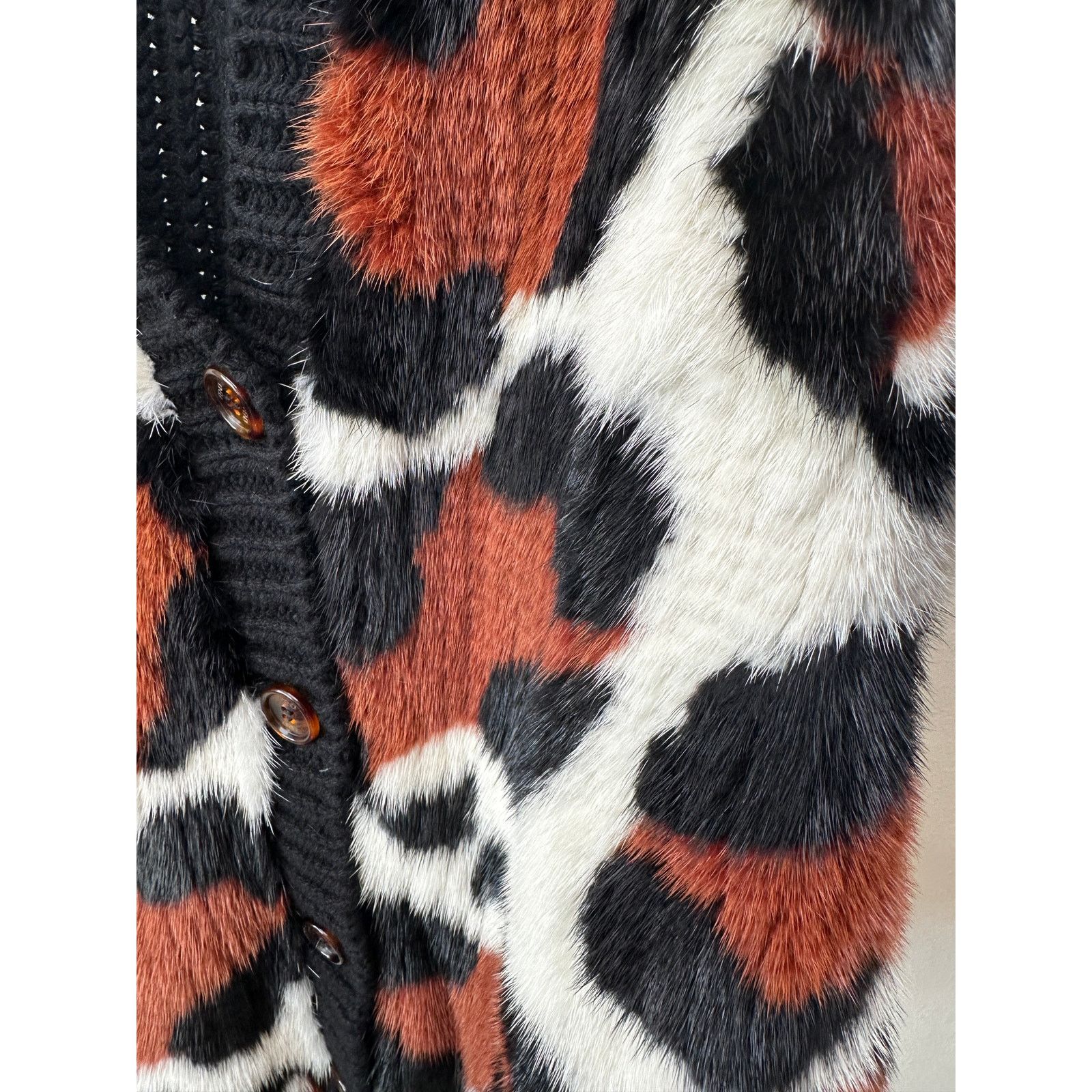 Fendi Fendi Black Balloon-Sleeve Cashmere Mink Fur Animal Sweater Size M / US 6-8 / IT 42-44 - 6 Thumbnail