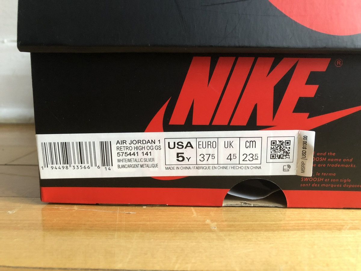 Jordan Brand × Nike JORDAN 1 MIDNIGHT NAVY JOCO GS Size US 7 / IT 37 - 5 Thumbnail