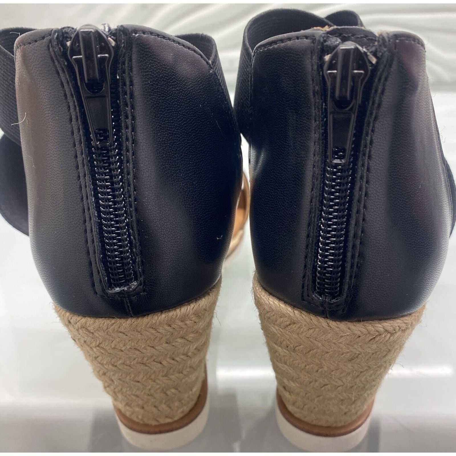 Joie Joie Women Ginger Slingbacks Espadrille Wedges Black Size 8M Size US 8 / IT 38 - 8 Thumbnail