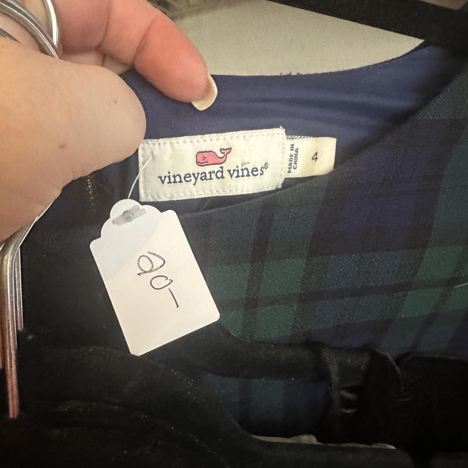 Vineyard Vines Vineyard Vines Women's Plaid Dress - Size 4 Size S / US 4 / IT 40 - 2 Thumbnail