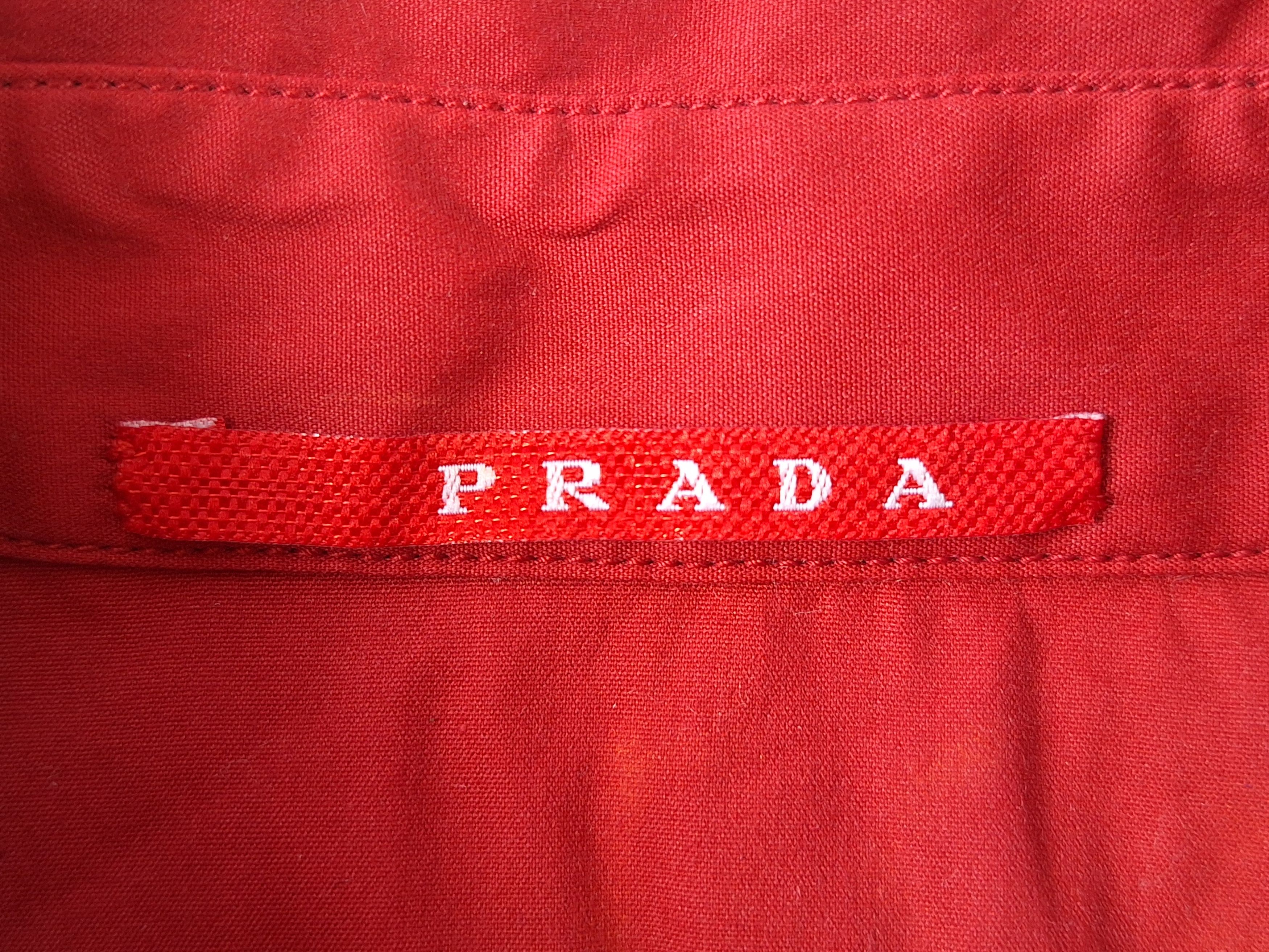 Prada Vintage PRADA / Buttons Up Short Sleeve Shirt Size XS / US 0-2 / IT 36-38 - 5 Thumbnail