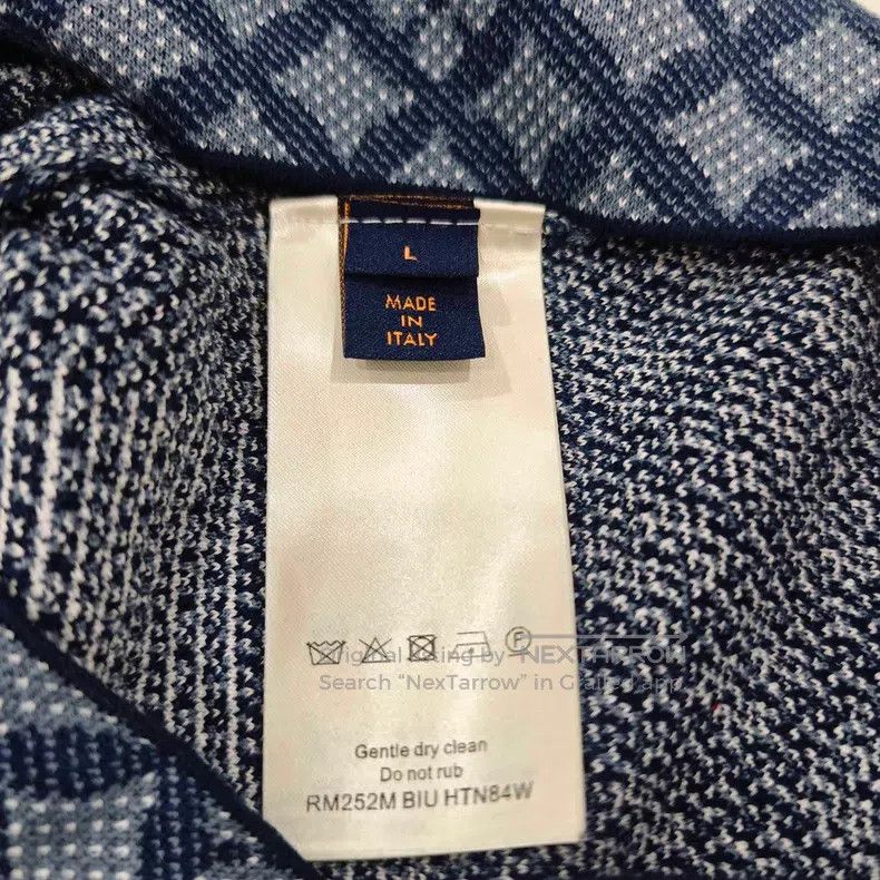 Louis Vuitton Louis Vuitton size l Blue checkerboard full-print knit shor Size US 28 / EU 44 - 5 Thumbnail