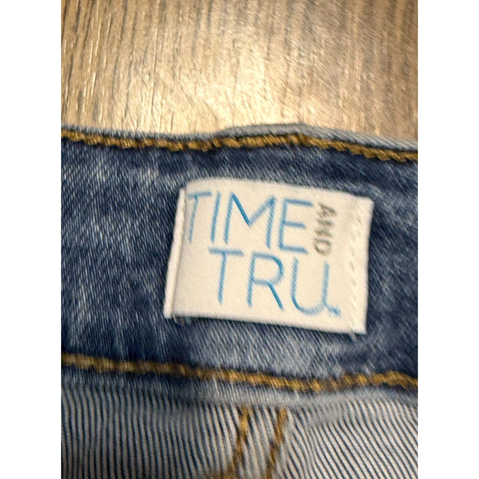 Vintage VINTAGE: No (omit) Time & Tru Jeans Women's 18 Blue Straight Leg Outdoors Denim Mid Rise Size 40" / US 18 - 4 Thumbnail