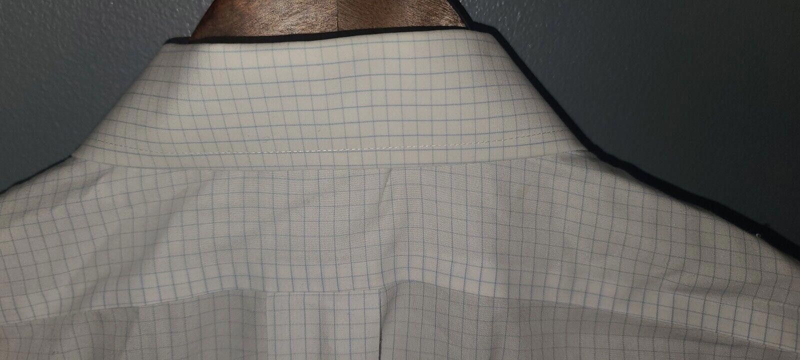 Brooks Brothers Brooks Brothers Shirt Men 15 1/2-35 White Blue Non-Iron Size 38R - 7 Thumbnail