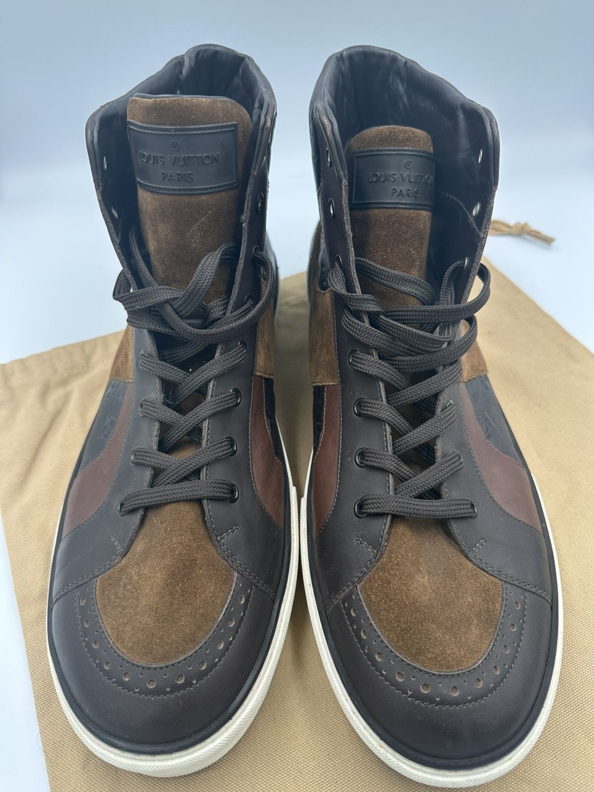 Louis Vuitton Louis Vuitton High Top Sneakers Size US 13 / EU 46 - 12 Thumbnail