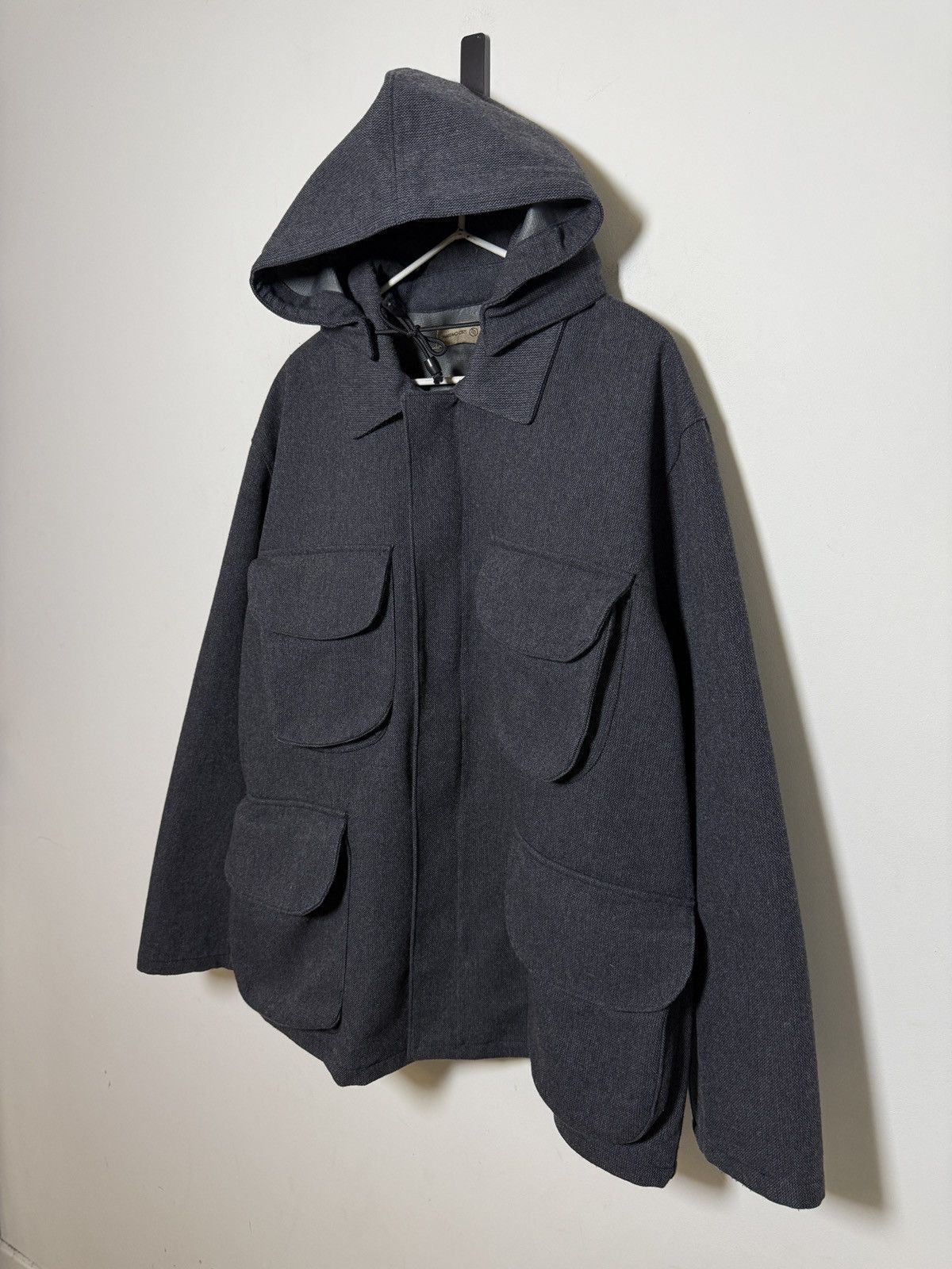 Stone Island Massimo Osti Production Techno Wool Hooded Jacket Size US L / EU 52-54 / 3 - 3 Thumbnail